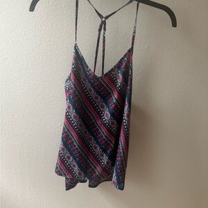 Hollister Patterned Strappy Top - Multicolor